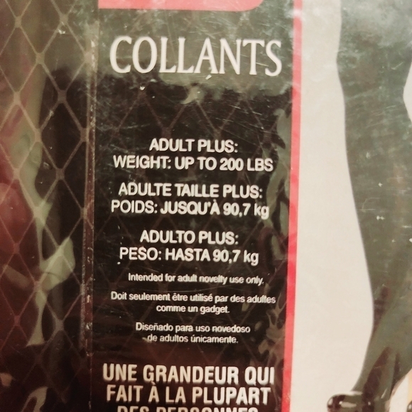 NWT Black Footed Tights OS One Size Fits Most Plus Up to 200 lbs. Neutral New - Picture 6 of 6